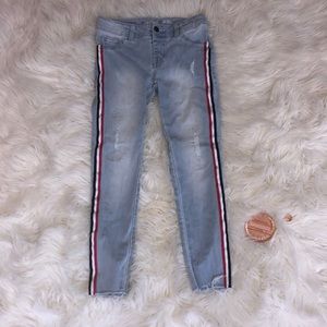 Racer Stripe Blue Jeans